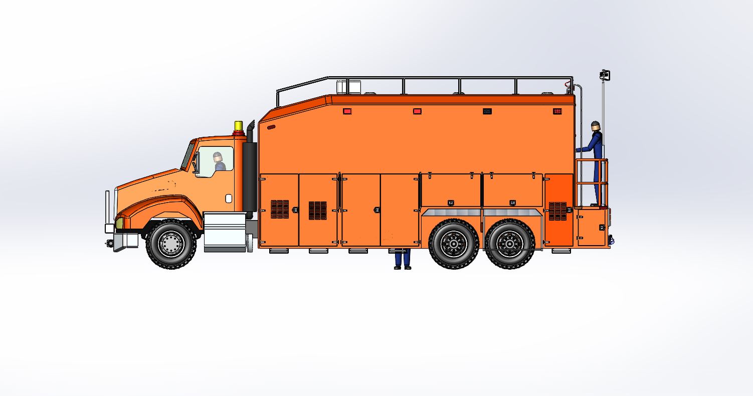 高压输电作业与巡检重型维护车